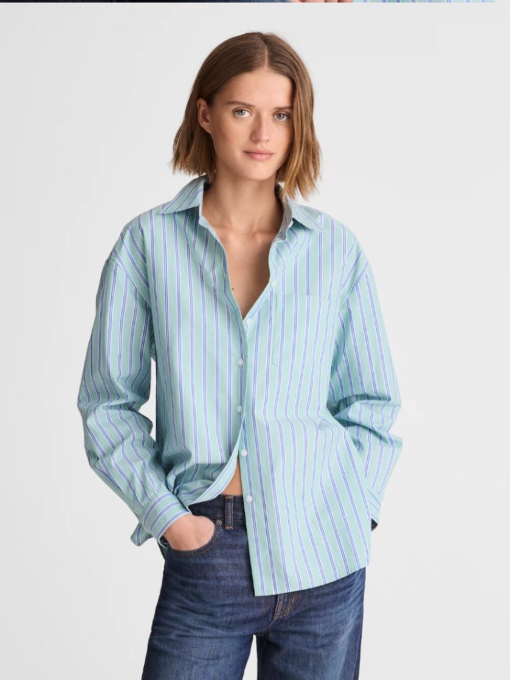 NWT Madewell The Easy Shirt in Poplin